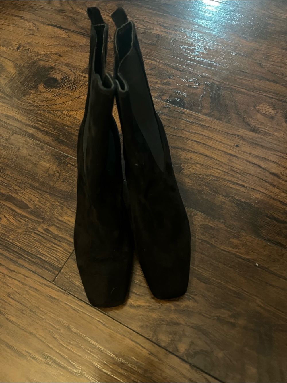 Sam Edelman Black Suede Chelsea Ankle Boots - Women's Size 8 Kitten Heel New